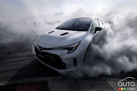 2023 Toyota GR Corolla, on the track